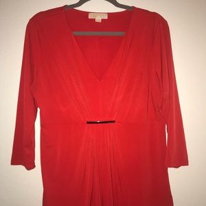 Orange /red🍊❤️ Michael Kors blouse 👚 💖